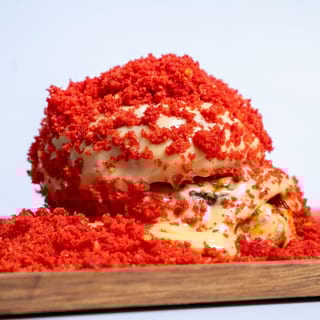 Flaming Hot Cheetos Burger
